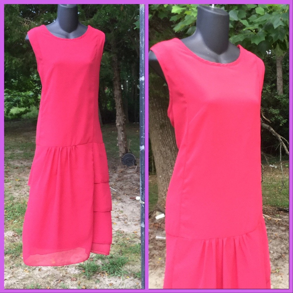 Sheer Overlay Shift Dress, sz 3XL